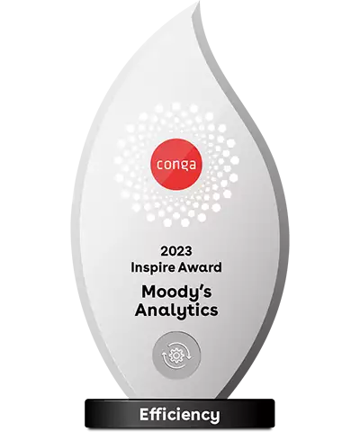 Moody's Analytics 2023 Inspire Awards Winner