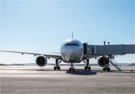 Airplane on runway
