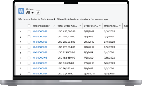 Conga Billing product interface