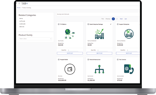 Conga CPQ product interface