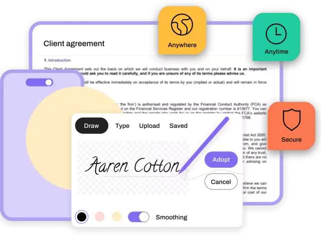 Conga Sign, sedcure esignature software, anywhere, anytime, any platform