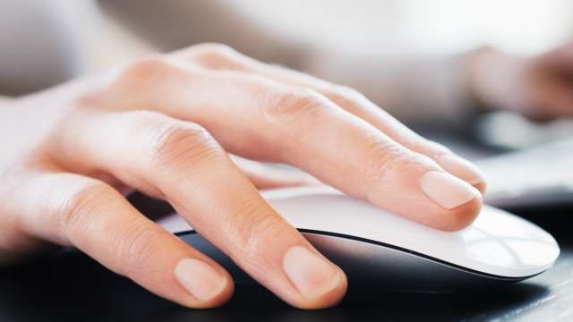 Woman using Conga Sign on laptop