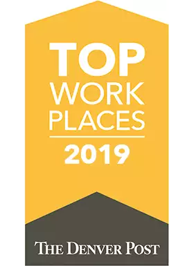 Denver Top Places to Work 2019 Award logo for Conga Newsroom